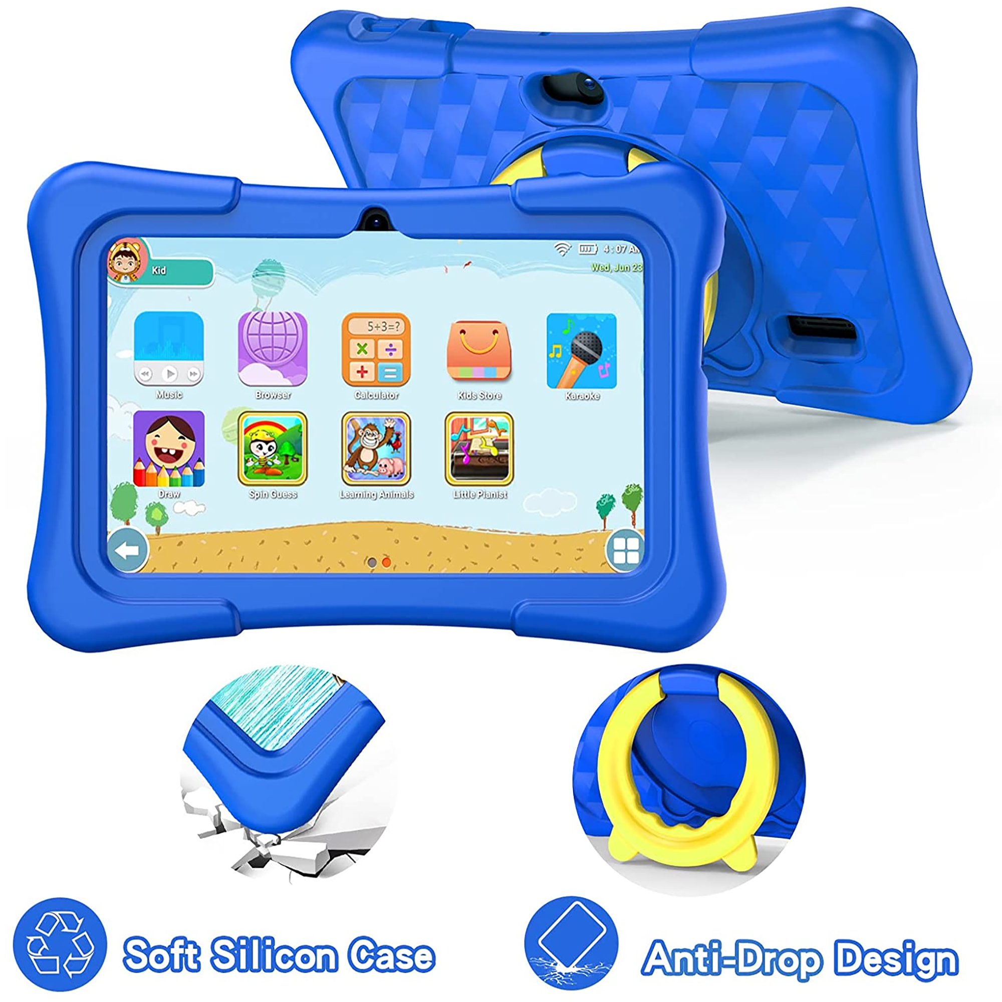 Tablet Pritom K7 Pro Kids 7''' A100 2gb 32gb 2mp+0,3mp Azul ⋆ K service