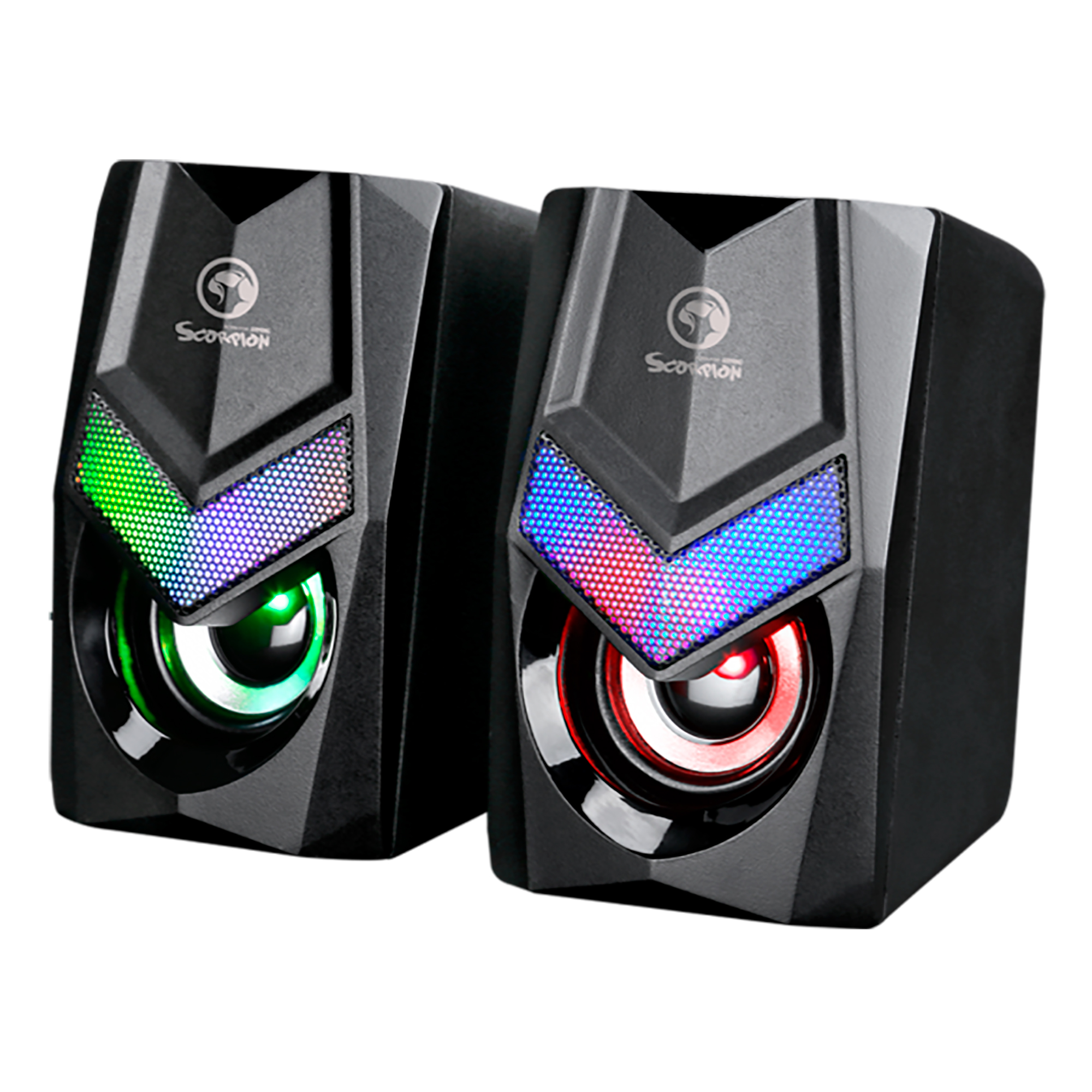 Parlantes Gaming Usb Pc Marvo Sg-118 Led 6w - Imagen 2