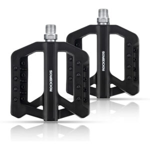 Pedales Para Bicicleta Mtb Antideslizantes Anchos Negro