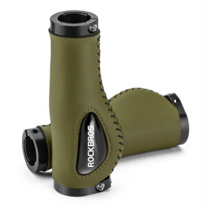 Puños Ergonómicos De Cuero Para Bicicleta Rockbros