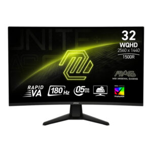 Monitor Curvo Gaming Msi Mag32cq6f 31,5'' Va Wqhd 180hz 1ms
