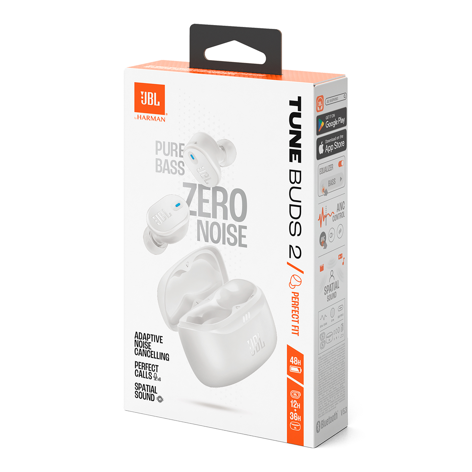 Auriculares Inalámbricos JBL Tune Buds 2 Bluetooth IP54 10mm Blanco - Imagen 10