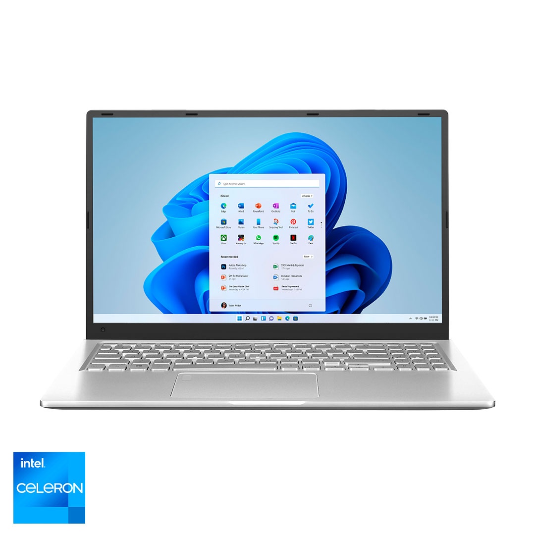 Notebook 15 Intel Celeron J4125 Ram 8GB Ssd 128GB Pantalla 15.6` FHD Windows 11 Home