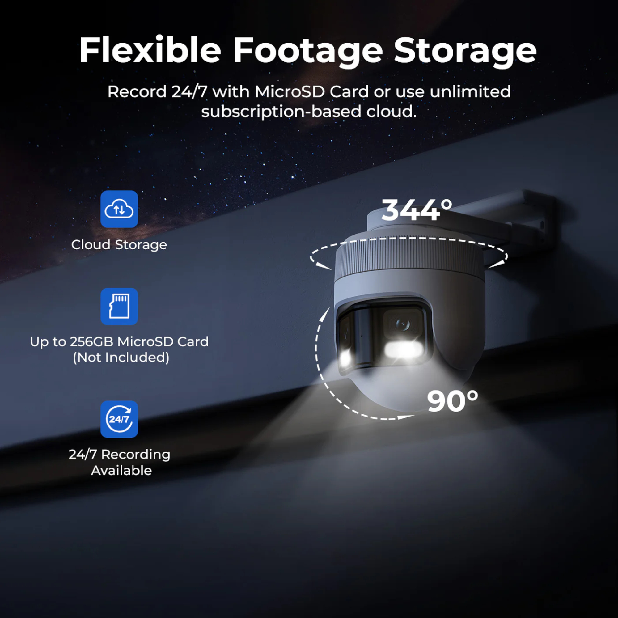 Cámara Cableada / wifi inalambrica Xiaomi Ec6 Panorama Día Noche Ip66 344° 3,5K - Imagen 6