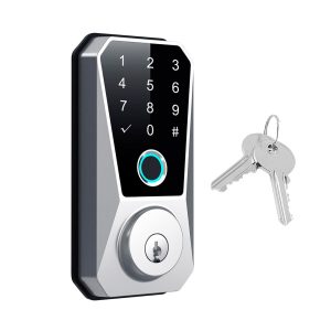 Cerradura Inteligente MUJIOO PL816 / Tuya Smart App / Huella + PIN + Llave Fisica