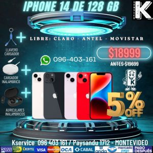 Iphone 14 de 128 gb + Regalos
