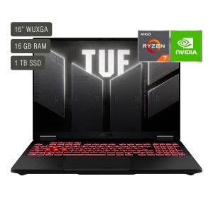Notebook Gamer Asus Tuf Gaming A16 Pantalla 16' Amd Ryzen 7 Ram 16gb Ssd 1tb Win11 + Rtx5050