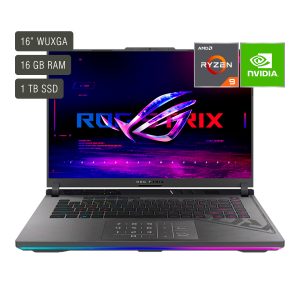 Notebook Gamer Asus Rog Strix G16 Pantalla 16' Amd Ryzen 9 8940HX Ram 16gb Ssd 1tb + Rtx5060