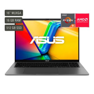 Notebook Asus Vivobook S26 PANTALLA 16' aMD Ryzen 9 rAM 16gb Ssd 512gb Win11
