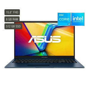 Notebook Asus Vivobook 15 Pantalla 15,6' Intel Core I3 Ram 8gb Ssd 512gb Win11