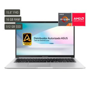 Notebook Asus Vivobook Pantalla 15,6' AMD Ryzen 7 Ram 16gb Ssd 512gb Win11