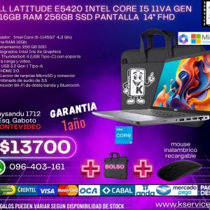 Dell Latitude e5420 intel core i5 11va gen 16GB RAM 256GB SSD pantalla  14" FHD
