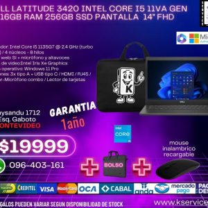 dell latitude 3420 intel core i5 11va gen 16GB RAM 256GB SSD pantalla  14" FHD