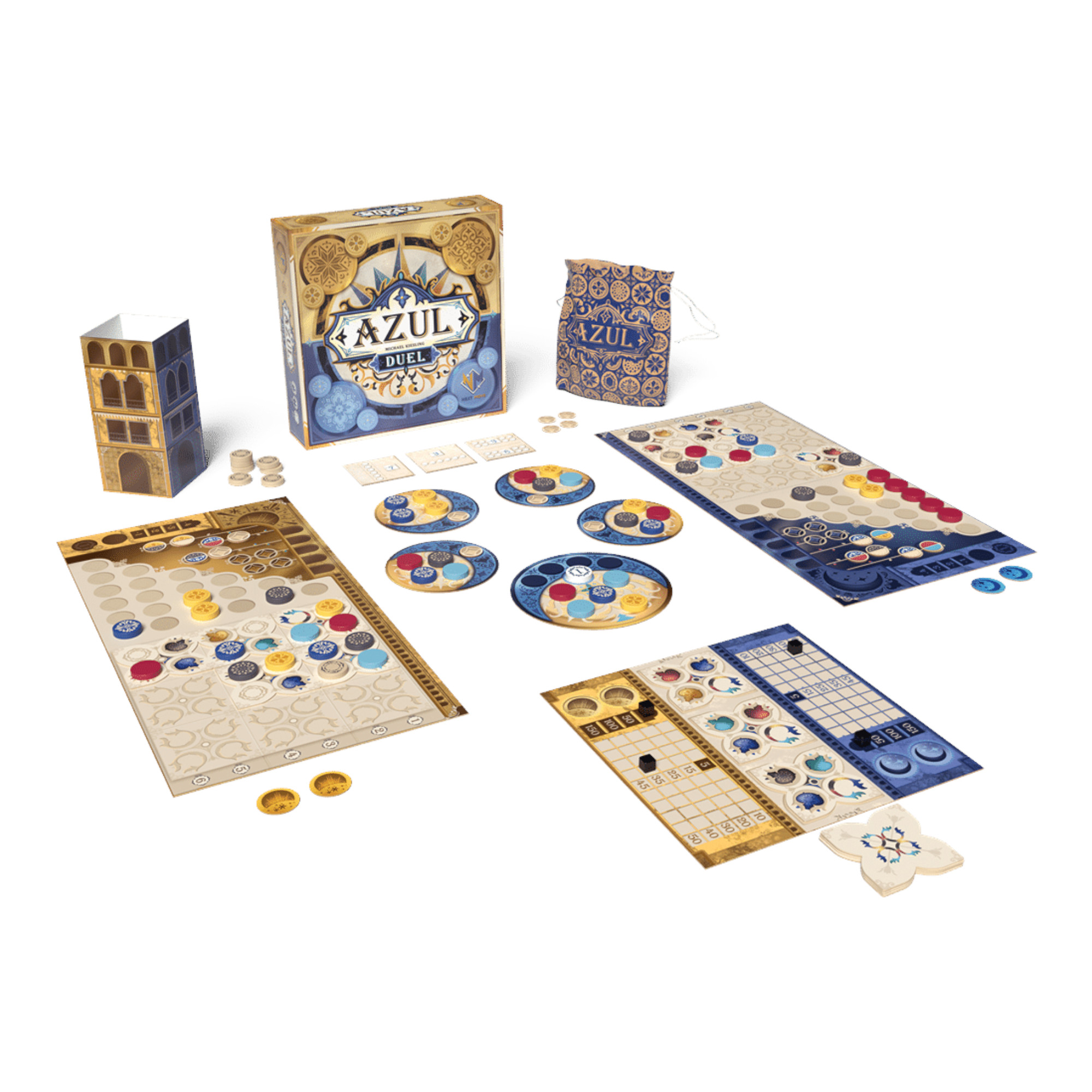 Juego De Mesa Asmodee Azul Duel +10 - Imagen 2