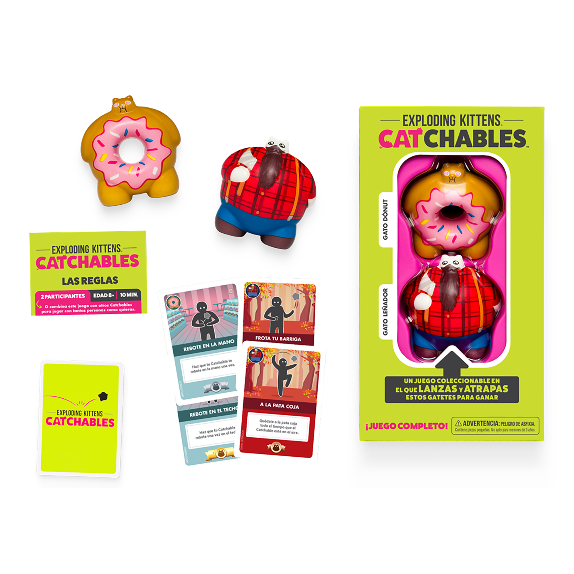 Juego De Mesa Asmodee Exploding Kittens: Catchables 2 Pack 1 +8 - Imagen 2