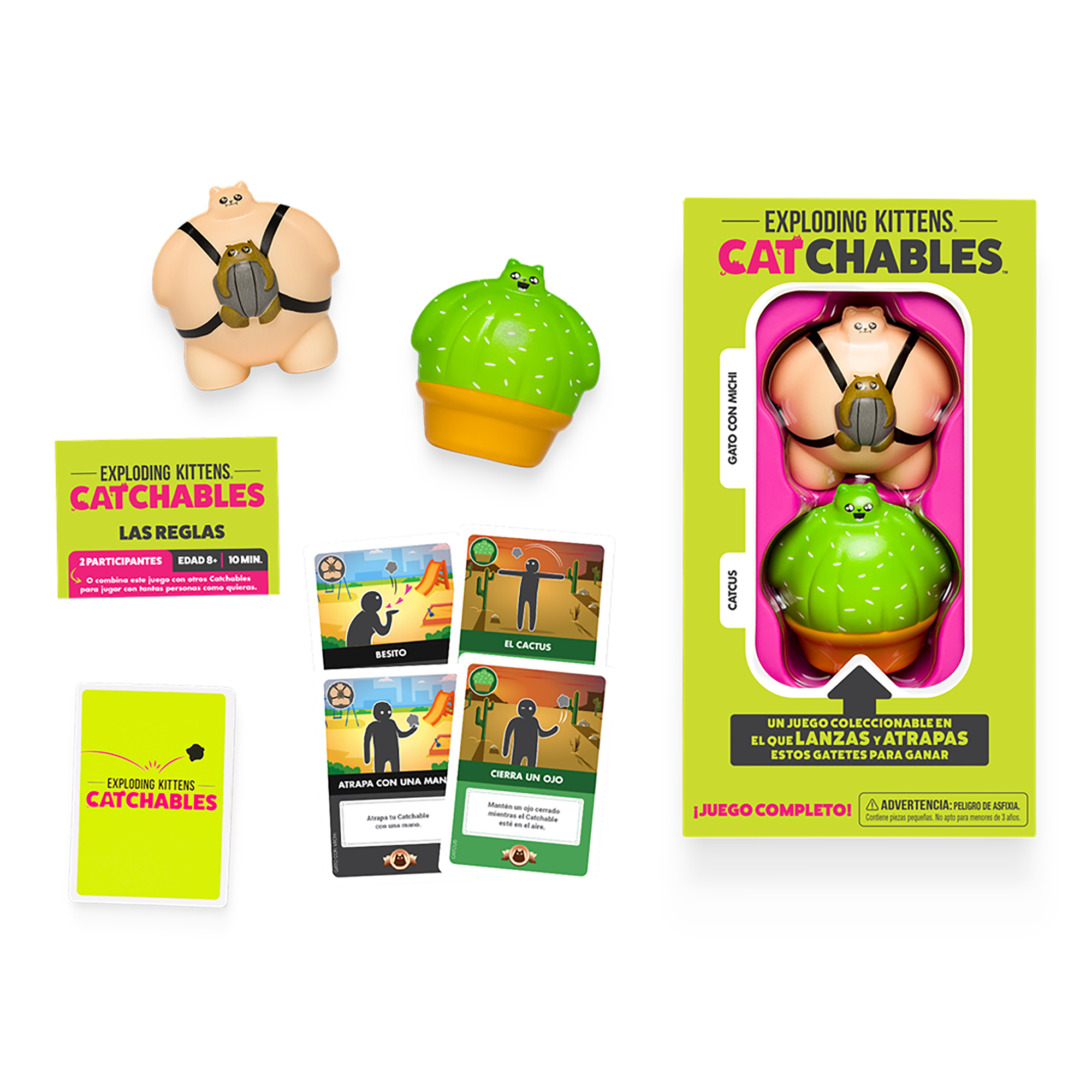 Juego De Mesa Asmodee Exploding Kittens: Catchables 2 Pack 2 +8 - Imagen 2