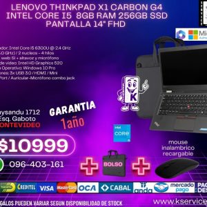 Lenovo ThinkPad X1 Carbon G4 Intel Core i5 8Gb Ram 256Gb Ssd Pantalla 14" Fhd