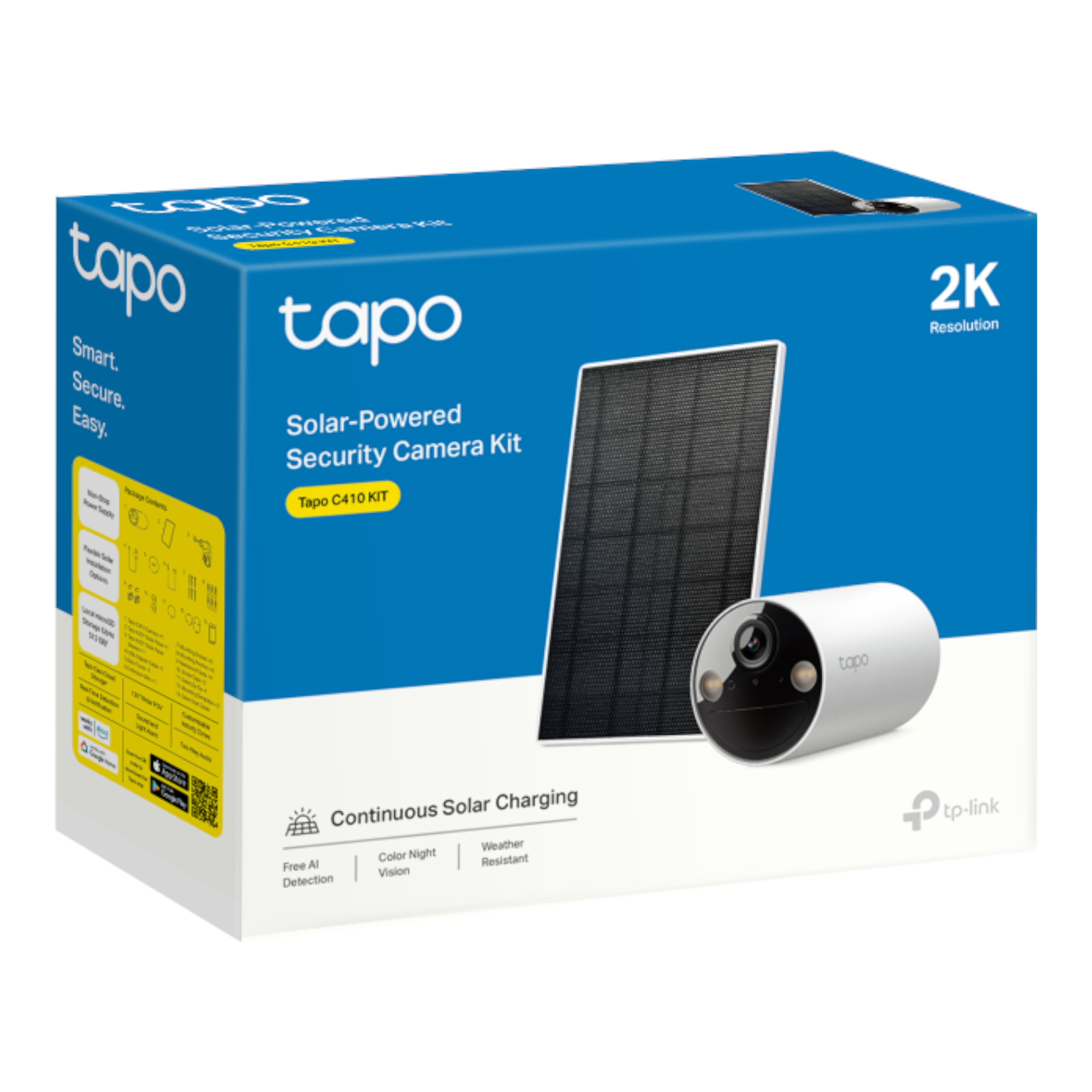 Cámara De Seguridad Tp-Link Tapo C410 Kit Exterior Con Panel Solar 2K - Imagen 4