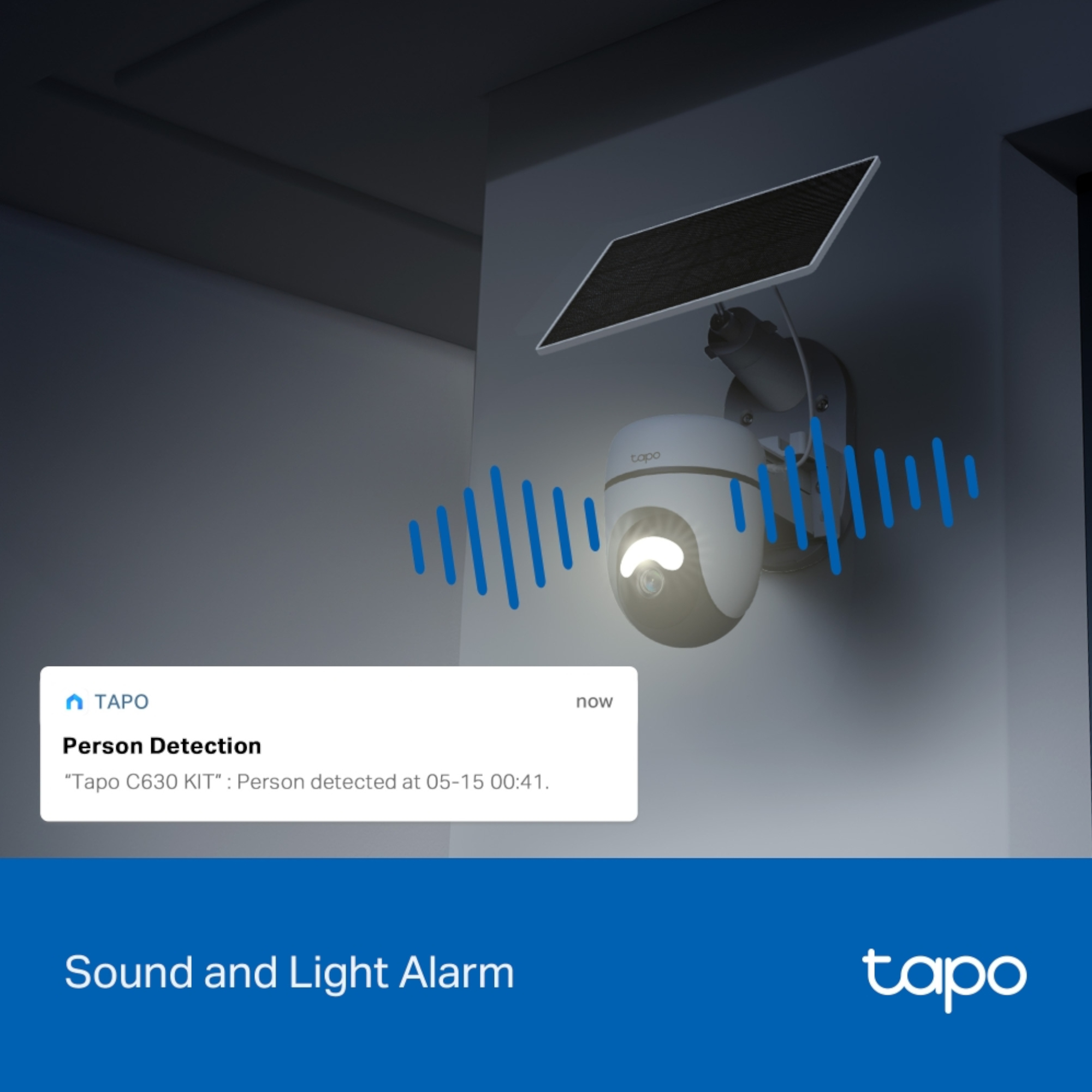 Cámara De Seguridad Tp-Link Tapo C630 Kit Exterior Con Panel Solar 3K 360° - Imagen 3