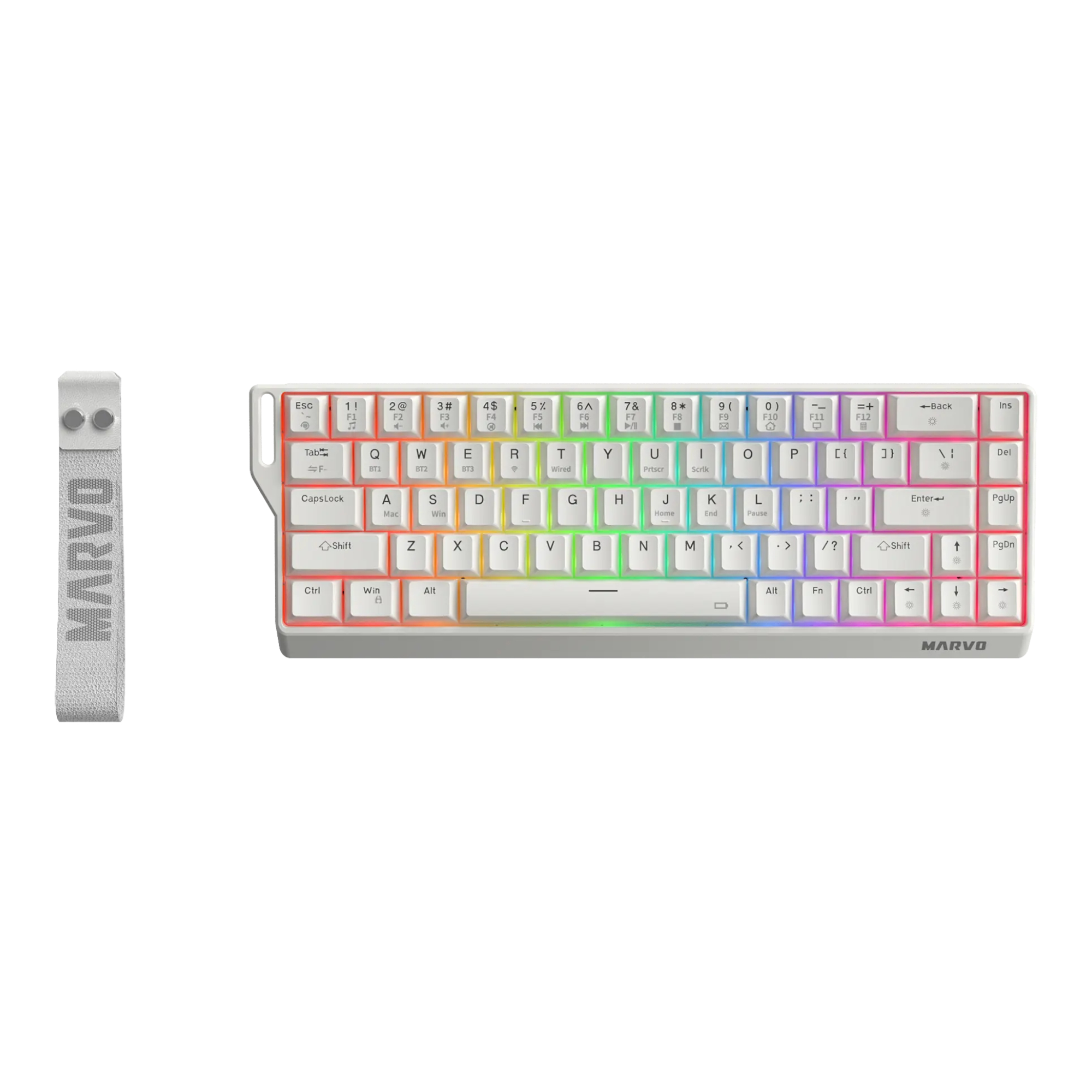 Teclado Gaming Inalámbrico Marvo Kg965w Mecánico Iluminación Rgb - Imagen 2