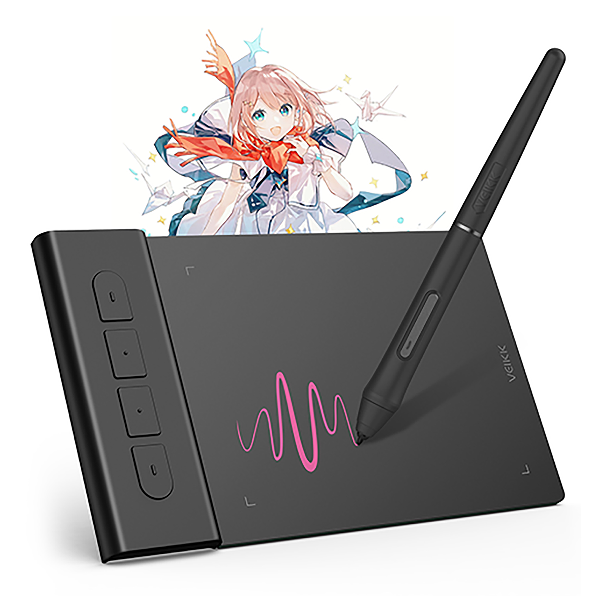 Tableta Digitalizadora Veikk Vk430 Ambidiestro 4x3 5080lpi - Imagen 2