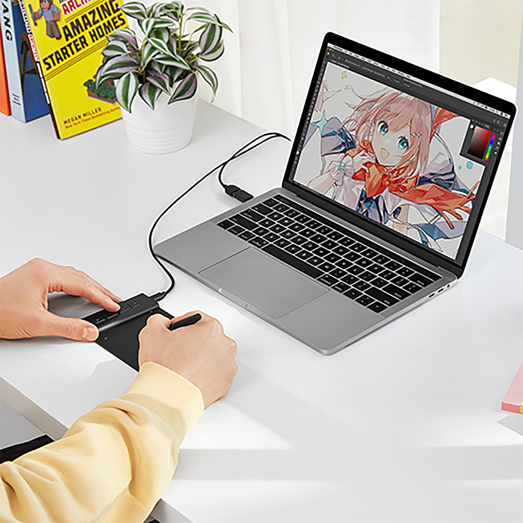 Tableta Digitalizadora Veikk Vk430 Ambidiestro 4x3 5080lpi - Imagen 3
