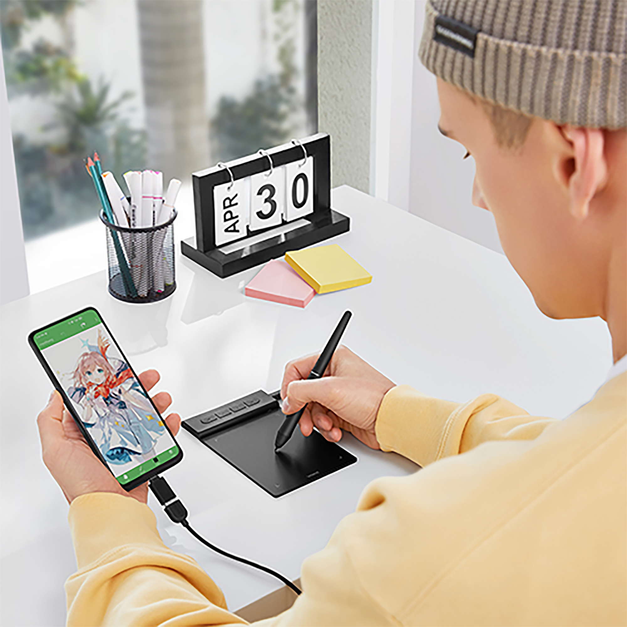 Tableta Digitalizadora Veikk Vk430 Ambidiestro 4x3 5080lpi - Imagen 4